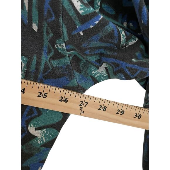 Vintage 90s Josh Wear Art Abstract Aztec Tribal Crewneck Sweatshirt XL USA Made - Picture 3 of 7